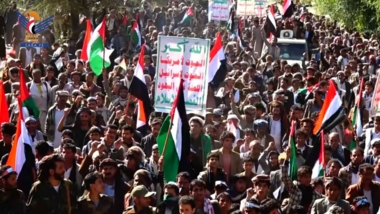 مسيرتان بصعدة دعماً للمرابطين في غزة ومباركة عمليات القوات المسلحة
